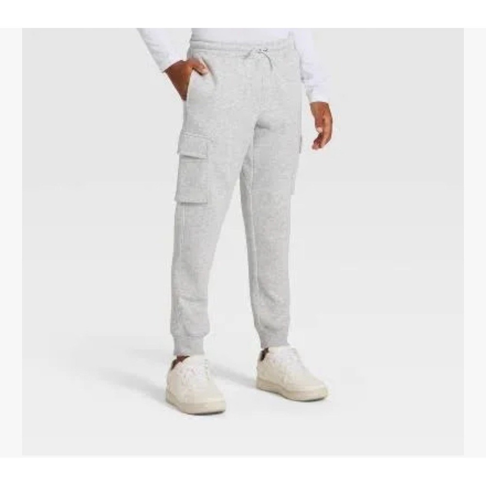 All in Motion Boys' Active Comfort Fleece Cargo Jogger Sweatpants NEW XL - Picture 1 of 3